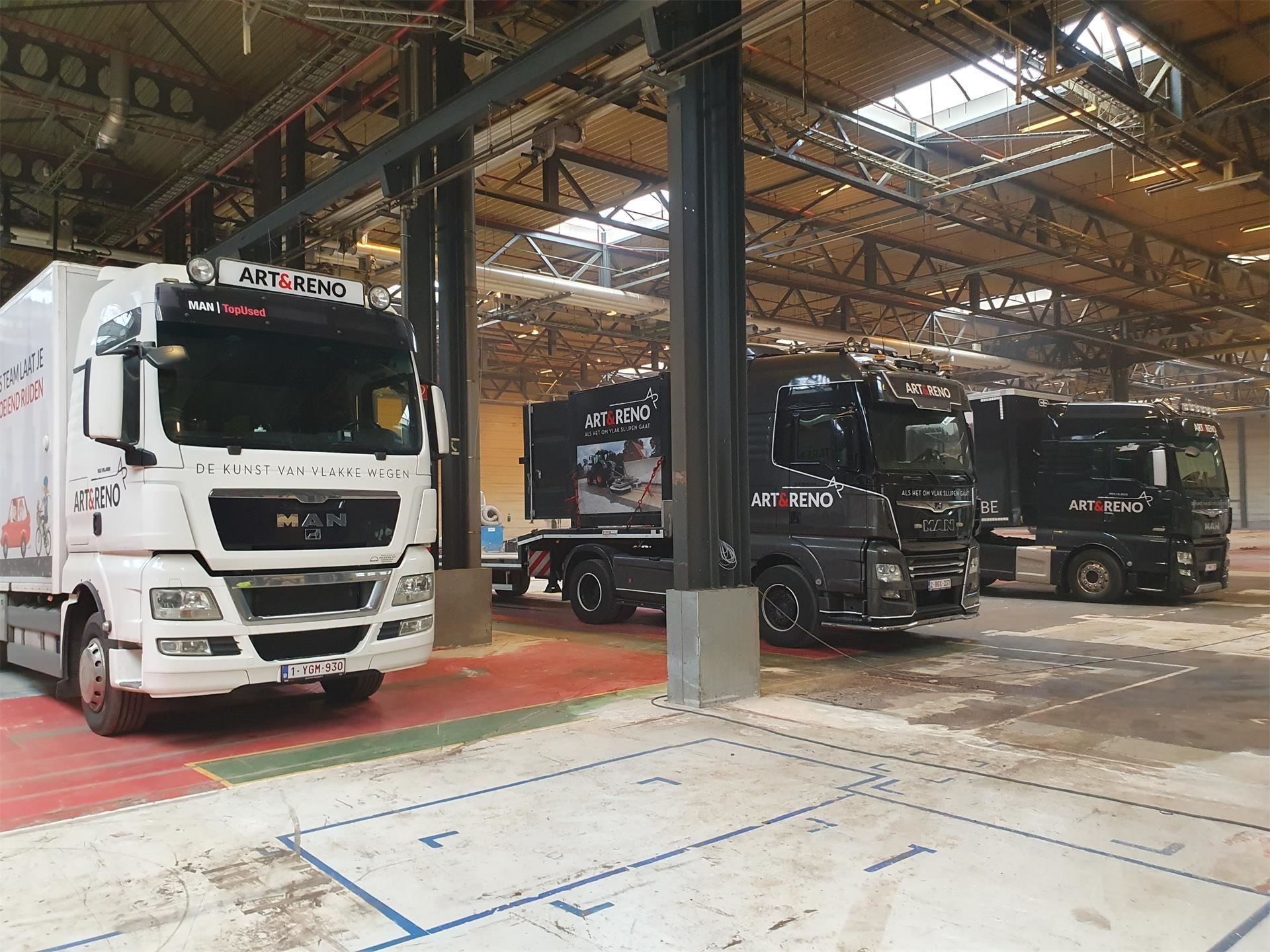 Oude Werkplaats in Genk - Een oplossing voor een verslechterde vloer - Stofvrije renovatie van bedrijfsvloer - Art & Reno