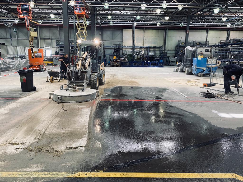DAF Trucks Westerlo - Stofvrije renovatie van bedrijfsvloer - Art & Reno