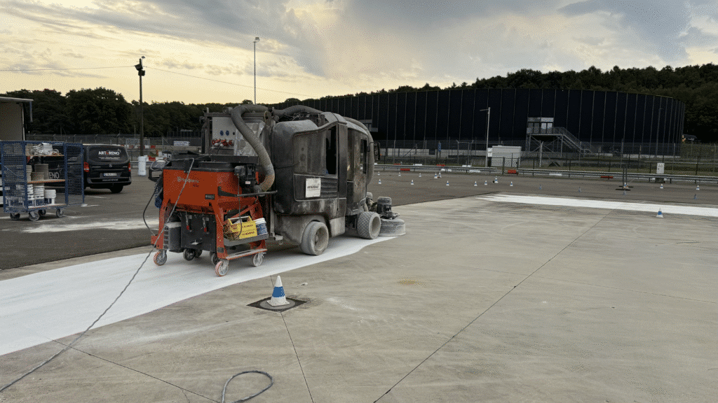 Betonvloer schuren